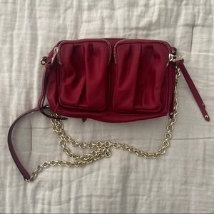 MZ Wallace Penny Bedford Crossbody bag dark red